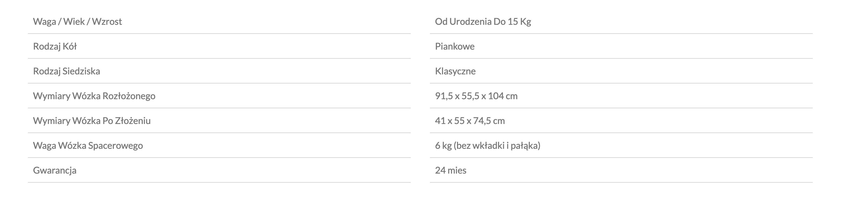 specyfikacja wózka nuna ixxa lekkie wózki z przekładanym siedziskiem