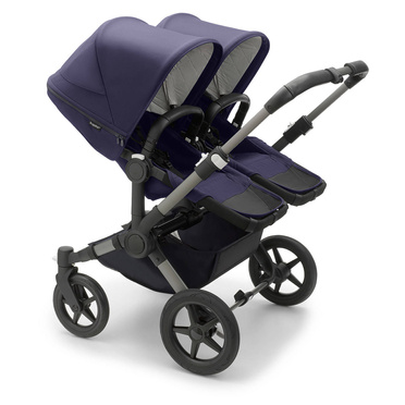 Bugaboo® Donkey 5 Duo podwójny wózek głęboko-spacerowy 'rok po roku' | Classic Collection – Navy