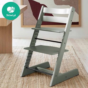 Stokke® Tripp Trapp® Complete Set zestaw 4w1, krzesełko do karmienia + leżaczek + baby set + tacka | Glacier Green