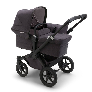 Bugaboo® Donkey 5 Mono wózek głęboko-spacerowy 2w1 | Mineral Collection – Washed Black