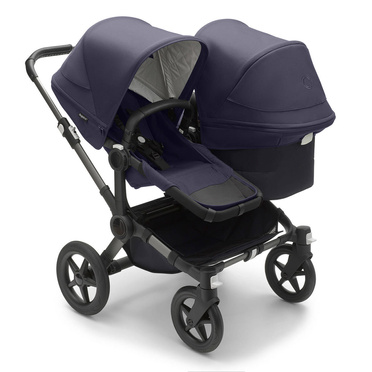 Bugaboo® Donkey 5 Duo podwójny wózek głęboko-spacerowy 'rok po roku' | Classic Collection – Navy