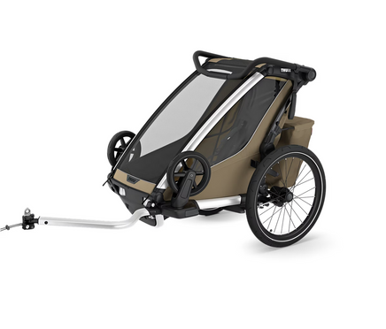 Thule® Chariot Cross 2  single  G3 wielofunkcyjna przyczepka rowerowa Faded Khaki (ekspozycja Wrocław)