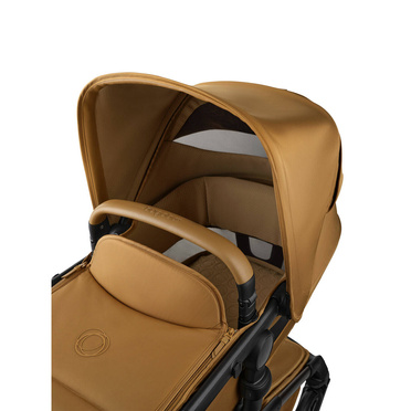 Bugaboo® Fox 5 zestaw 2w1, wózek głęboko-spacerowy | Noir Limited Edition – Amber Glow