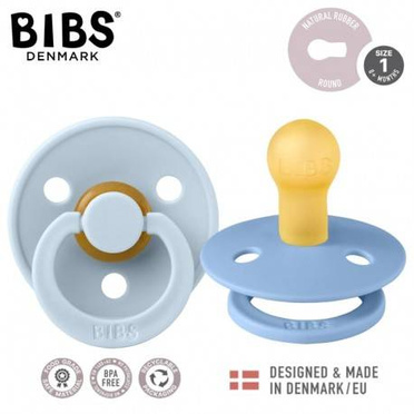 Bibs 2pack | Kauczukowy Smoczek Uspokajający sky baby blue S 2pack