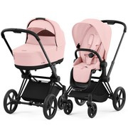 Cybex® Priam 4 zestaw 2w1, wózek głęboko-spacerowy | Peach Pink + Matt Black