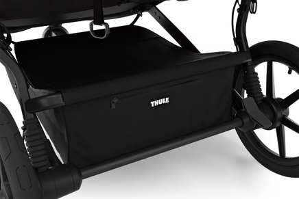 Thule® Urban Glide 3 Double bliźniaczy wielofunkcyjny trójkołowy wózek biegowy | Jet Black Alu