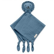 Yosoy® doudou friend Lion 100% cotton muslin indigo