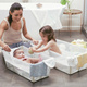 Stokke® Flexi Bath® składana wanienka z wkładką niemowlęcą | Transparent Sandy Beige