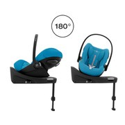 Cybex® Cloud G i-Size rozkładany fotelik 0-13 kg z obrotową bazą | Beach Blue Plus