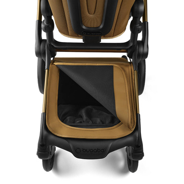 Bugaboo® Fox 5 zestaw 2w1, wózek głęboko-spacerowy | Noir Limited Edition – Amber Glow