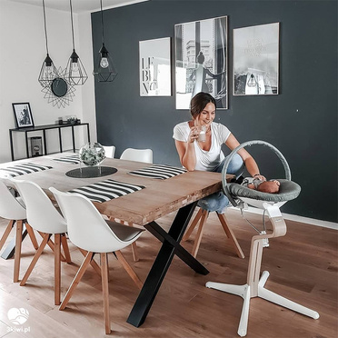 Stokke® Nomi® krzesełko ergonomiczne | Walnut Grey