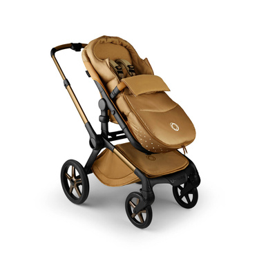 Bugaboo® Fox 5 zestaw 2w1, wózek głęboko-spacerowy | Noir Limited Edition – Amber Glow