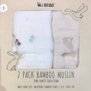  Minene | Pielucha bambusowa hug me 2szt boho pink 70x70