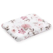 Yosoy® poduszka eco satin cotton 40x30 | Boho flowers pink