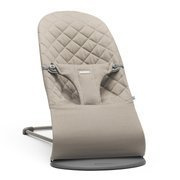 BabyBjorn | Bliss Baby Bouncer | Leżaczek-Bujaczek | 100% Bawełna | Sand Grey