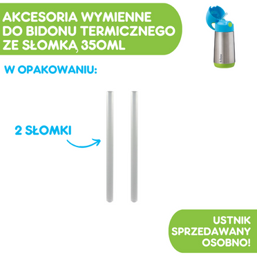 B.Box® | Zestaw słomek do butelki termicznej 350 ml 