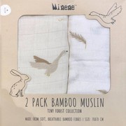 Minene | Pielucha bambusowa hug me 2szt boho beige | Gąski | 70x70