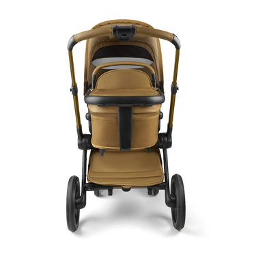 Bugaboo® Fox 5 zestaw 2w1, wózek głęboko-spacerowy | Noir Limited Edition – Amber Glow