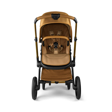 Bugaboo® Fox 5 zestaw 2w1, wózek głęboko-spacerowy | Noir Limited Edition – Amber Glow