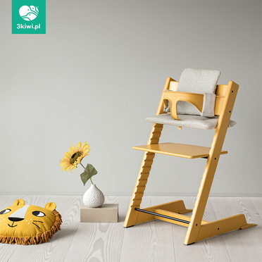 Stokke® Tripp Trapp® Complete Set zestaw 4w1, krzesełko do karmienia + leżaczek + baby set + tacka | Sunrise Yellow