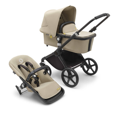 Bugaboo® Fox Cub zestaw 2w1, wózek głęboko-spacerowy | Desert Beige