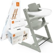 Stokke® Tripp Trapp® zestaw 3w1, krzesełko do karmienia + baby set + tacka | Glacier Green