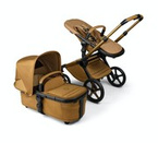 Bugaboo® Fox 5 zestaw 2w1, wózek głęboko-spacerowy | Noir Limited Edition – Amber Glow