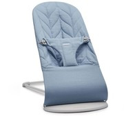 BabyBjorn | BLISS Baby Bouncer | Leżaczek-Bujaczek | 100% Bawełna | Blue