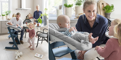 Stokke® Tripp Trapp® Newborn Set leżaczek niemowlęcy | Anthracite