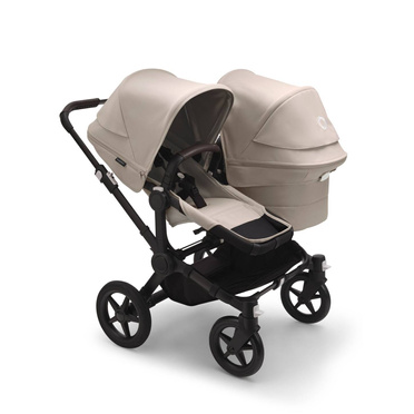 Bugaboo® Donkey 5 Duo podwójny wózek głęboko-spacerowy 'rok po roku' | Desert Taupe