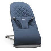 BabyBjorn | Bliss Baby Bouncer | Leżaczek-Bujaczek | 100% Bawełna | Midnight Blue