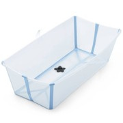 Stokke® Flexi Bath® X-Large duża składana wanienka | Transparent Ocean blue