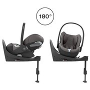 Cybex® Cloud T i-Size rozkładany fotelik 0-13 kg z obrotową bazą | Mirage Grey Comfort