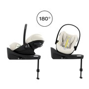 Cybex® Cloud G i-Size rozkładany fotelik 0-13 kg z obrotową bazą | Seashell Beige Plus