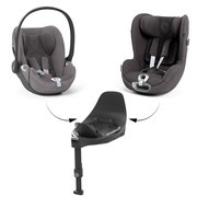 Cybex® Cloud T i-Size + Sirona T i-Size, kompletny zestaw 3w1 od urodzenia do ok. 4 r.ż. | Mirage Grey Plus