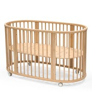 Stokke® Sleepi™ Bed V3 duże łóżeczko owalne 141/74 cm | Natural