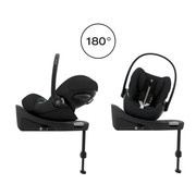 Cybex® Cloud G i-Size rozkładany fotelik 0-13 kg z obrotową bazą | Moon Black Plus