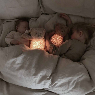 MOONIE 2.0 | SZUMIŚ | SZUMIĄCY MIŚ ORGANIC Z LAMPKĄ | SAND