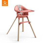 Stokke® Clikk™ ergonomiczne krzesełko dla dziecka Natural + Sunny Coral