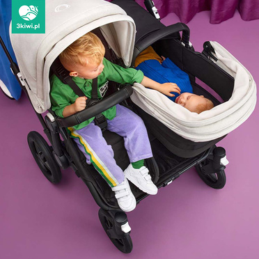 Bugaboo® Donkey 5 Duo podwójny wózek głęboko-spacerowy 'rok po roku' | Desert Taupe