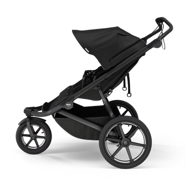 Thule® Urban Glide 3 Double bliźniaczy wielofunkcyjny trójkołowy wózek biegowy | Jet Black Alu