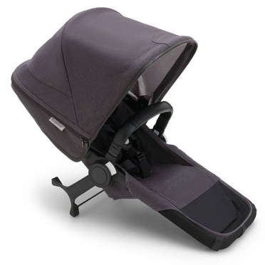 Bugaboo® Donkey 5 zestaw dla drugiego dziecka, rama z tapicerką i budką | Mineral Collection – Washed Black