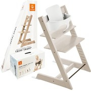 Stokke® Tripp Trapp® zestaw 2w1, krzesełko + baby set | Whitewash