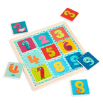 B.Toys™ Counting doodle cyferki dwustronna drewniana układanka edukacyjna