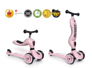 Scoot&Ride® Highwaykick 1 jeździk–hulajnoga 2w1 | Rose