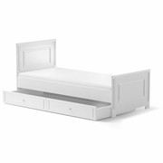 Bellamy® Ines łóżko 90/200 z szufladą z funkcją dodatkowego spania | Elegant White