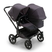 Bugaboo® Donkey 5 Duo podwójny wózek głęboko-spacerowy 'rok po roku' | Mineral Collection – Washed Black