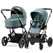 Cybex® Balios S Lux 2 wózek głęboko-spacerowy, zestaw 2w1 | Taupe + Sky Blue