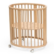 Stokke® Sleepi™ Mini V3 zestaw promocyjny, owalne łóżeczko + rozszerzenie | Natural