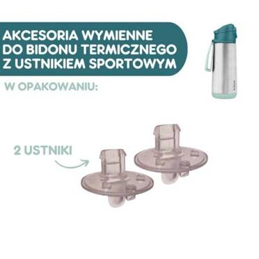 B.Box® |  ustniki zapasowe  do bidonu termicznego sportowego 500 ml, 2 szt.